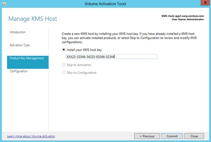 Activarea prin intermediul serviciului de gestionare a cheilor (Windows 10), microsoft docs