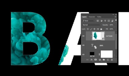 Színes felrobbanó szöveg a Adobe Photoshopban