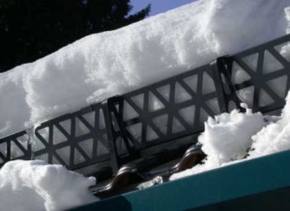Suporți de zăpadă pe tipuri de acoperiș, tipuri de protecție, bariere de zăpadă