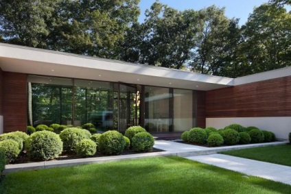 A magán udvar fényképképe, modern, parkosított, belső, otthoni, házikó