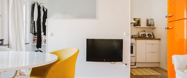 Design stúdió apartman 25 négyzetméteres M - fotó- és belső ötletek a javításhoz és design stúdióhoz