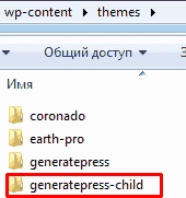 Wordpress temă copil