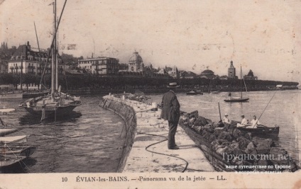 Evian-le-ben (Franța) se odihnesc pe apele celebre ale articolului