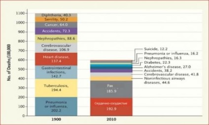 Evoluția bolilor în ultimii 100 de ani