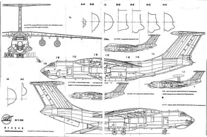 Il-76 avionul de transport militar, caracteristicile tehnice ale Tth, istoria construcției,