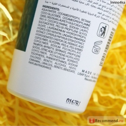 Șampon intensiv de hrănire lisap milano hydra care se hrănește - șamponul hrănit - 