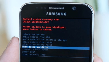 Cum să ștergeți memoria cache pe galaxia Samsung smartphone (instrucțiune de la gd)