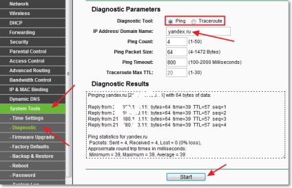 Cum se face ping (ping) și urmărirea (traceroute) de la un router wi-fi, ajutor de calculator комсервис