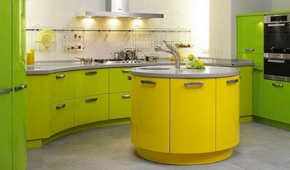 Hogyan válasszuk ki a konyhai bútorok színterét, a luxus és a kényelmet