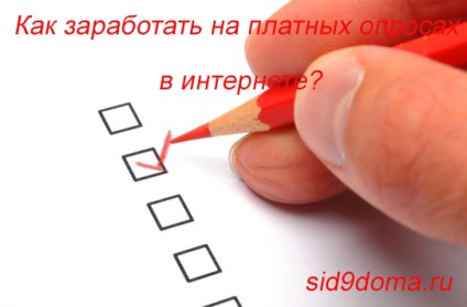 Як заробити на платних опитуваннях в інтернеті, сидячи вдома