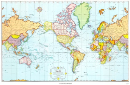 Hărți ale lumii - cum arată în diferite țări - interesante și distractive!