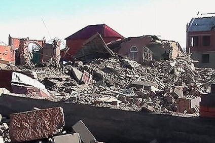 Nodul caucazian, în Ingusheția, o explozie în timpul unei operațiuni speciale, a distrus patru case