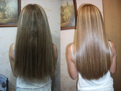 Keratin hajkiegyenesítő felülvizsgálatok, hatások, ár, fotó előtte és utána