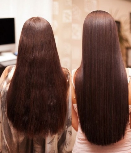 Keratin hajkiegyenesítő felülvizsgálatok, hatások, ár, fotó előtte és utána