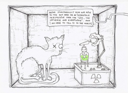 Pisica Schrodinger este un experiment de gândire distractiv