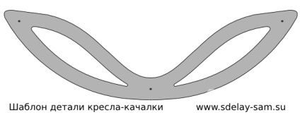 Scaun balansoar - șablon de detaliu pentru realizare, DIY