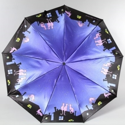 Vásároljon esernyő női (szatén) zest 23944 (macskák a tetőn)