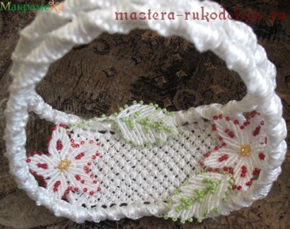 Maestru clasa pe macrame coș 