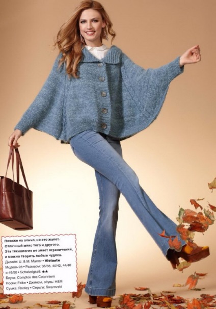 Moda ponchos tricotate