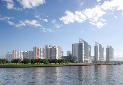 Clădiri noi în apropierea Golfului finlandez și apartamente cu vedere la Golful Finlandei