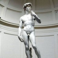 Descrierea sculpturii este ștampila lui Antokol 