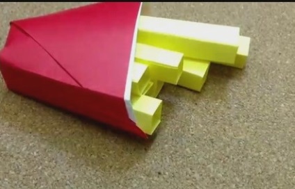 Origami porție de cartofi prajiti mcdonalds l mestesuguri de hârtie