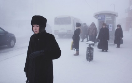 Oimyakon în timp ce trăiesc la Polul Rece (19 fotografii)