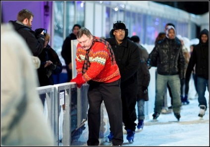 Performanța în Bryant Park este un patinator bun rău