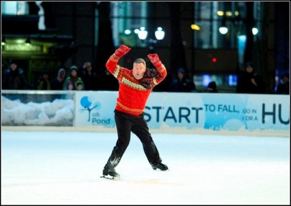 Performanța în Bryant Park este un patinator bun rău