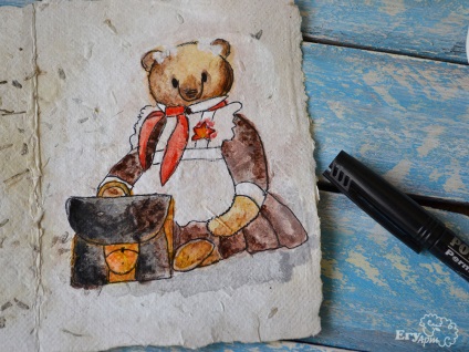 Festjük az akvarell szerzői útlevelét a mesterek medvei vásárára - kézzel készített, kézzel készített