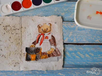 Festjük az akvarell szerzői útlevelét a mesterek medvei vásárára - kézzel készített, kézzel készített