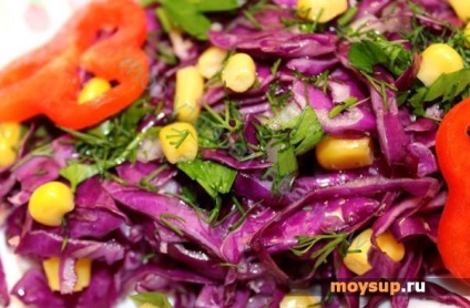 Recept for répaszeletes saláta lila káposzta
