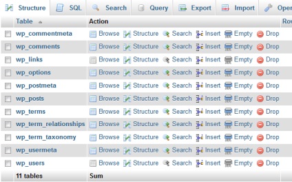 Wordpress baze de date de optimizare ghid și de rezervă