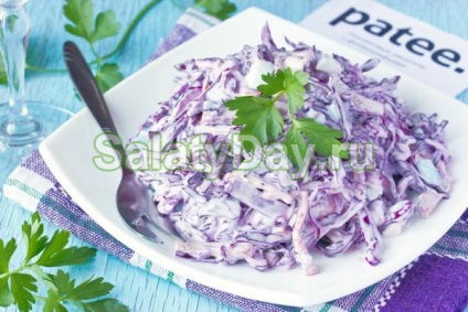 Purple салата зеле - много по-вкусни и солени рецепта със снимки и видео