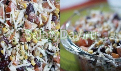 Saláta bab konzervált - gyorsétel recept fotókkal és videókkal