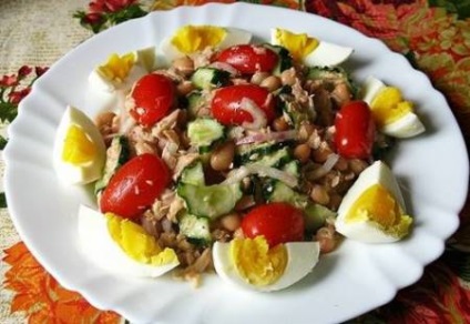 Salata cu ton conservat - este delicios, foarte util si original