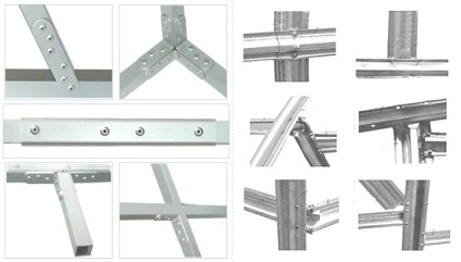 Montarea și instalarea de sere cu mâinile proprii din profil, o privire de ansamblu a cadrelor galvanizate, din aluminiu sub