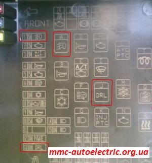 Штатні протитуманні фари в режимі drl (daytime running lights) - mitsubishi автоелектрика