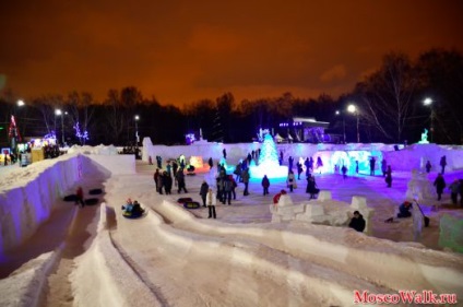 Zăpadă împărătească - plimbare în mai multe - la Moscova, parcuri