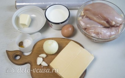 Cârnați de pui cu brânză și rețetă de brânză, cu preparare pas cu pas