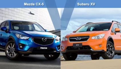 Analiza comparativă a autoturismelor subaru forester xv și mazdacx5