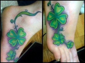 Tatuaj trifoi cu patru frunze (fotografie, schițe, valoare), tattoofoturi