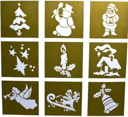 Ornamente din hârtie cu ghirlande, fulgi de zăpadă