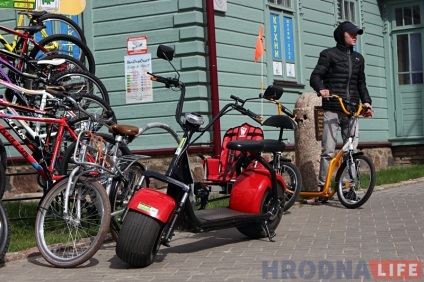 În Grodno a apărut o nouă închiriere de biciclete cu mașini electrice