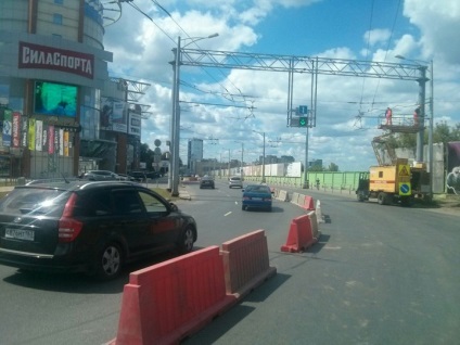 În Samara, autostrada Moscovei a fost blocată la intersecția cu strada Lunacharsky