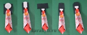 Japán hagyományos papír baba - chiogami ningyo, feltérképezés