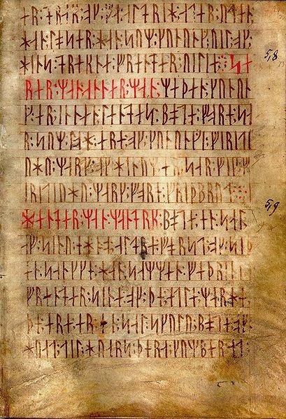 Limba vikingă, alfabetul, vechea norvegiană, vechea norvegiană