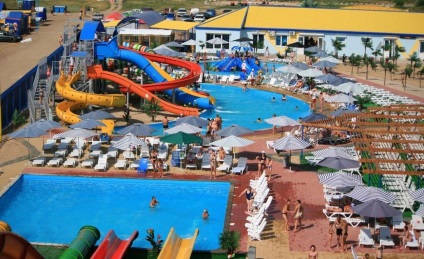 Aquapark a tengerparton