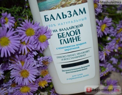 Balsam pentru fitocosmetice pentru păr pe lut de alb Valdai - 