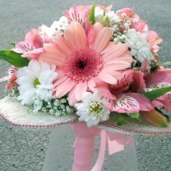 Buchet de mireasa din gerbera